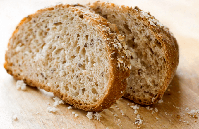 Pain blanc avec son